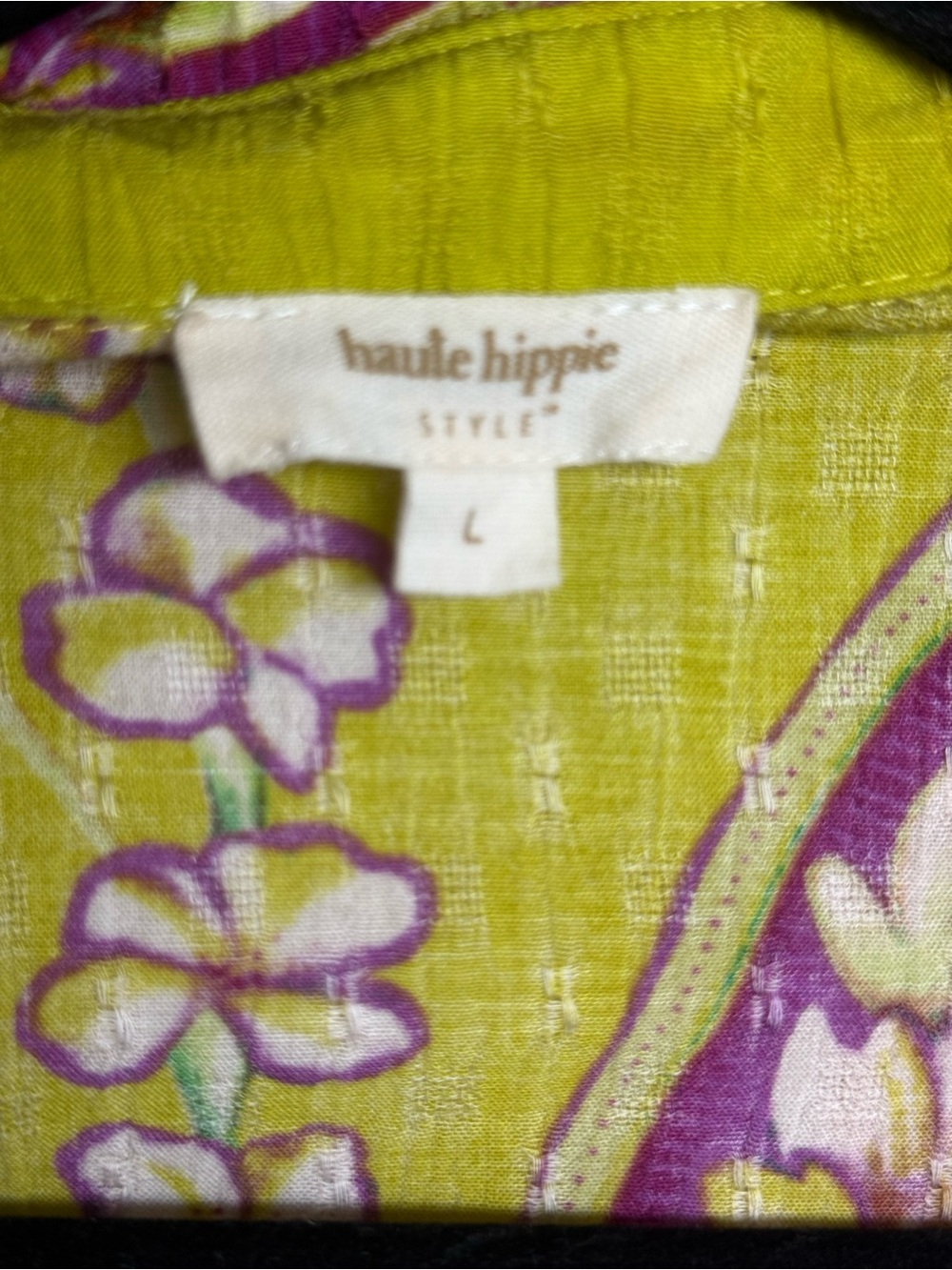 Haute Hippie Orange Floral Collared Wrap Jacket - Picture 6 of 6